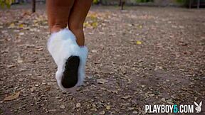 Curvy arab milf lena the plug exposes hot naked body for playboy