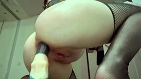 anal gape and hard fisting in close up homemade scene
