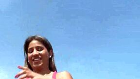 Colombian Teen's First Time Big Ass Tease