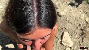 I caught the skinny teen hooligan on my ranch and pounded her tight ass rough in outdoor pov