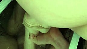 Big Pussy Swallows 14 Inch Dildo In Mirror