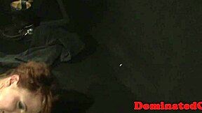 euro sub bound and punished with rough spanking domination