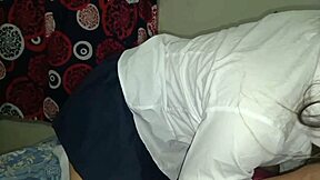 Latina Stepmother In School Uniform Provokes Stepfather