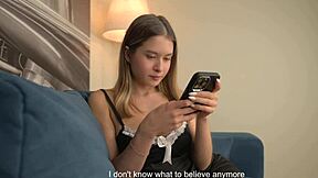 Helping stepbrother with his problem in taboo POV scene.