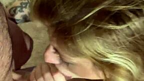 Hot MILF GIVES AMAZING BLOWJOB to monster cock