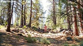 Simscristian05's Naked Hill Hike in Sheer Outfit