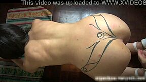 Slut Gapes Ass With Huge Dildo Fisting