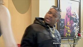 teen bends over for clients big black cock