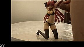 group bukkake scene unfolds with multiple cumshots