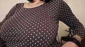 9th month pregnant shione cooper bouncing and sucking boobs