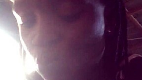 Join the black African lady for a delicious meal