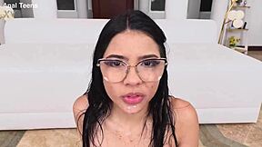 Intriguing 3 Fat Cocks Destroy Emily White's Small Ass