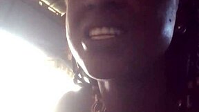 Join the black African lady for a delicious meal