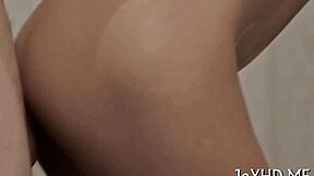 Teen Babe Feels Deep Pleasure Sitting on Hard Rod