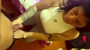 Latina gets pregnant from a follower in a game with lots of sex