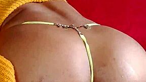 Ebony Slut Flashes Hairy Beaver While Masturbating Solo In Exhibitionist Fetish Scene