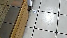 Mexican Big Ass Teases In Store, Contrasting Innocence With Seductive Moves