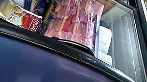 Mexican Big Ass Teases In Store, Contrasting Innocence With Seductive Moves