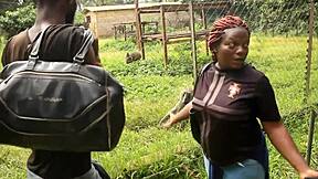 impressive adultery scene in black africa with colleague