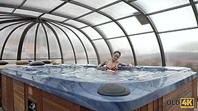 Old4k Angie Moon Makes Awesome Love To Young 18+ Model!