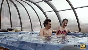 Old4k Angie Moon Makes Awesome Love To Young 18+ Model!