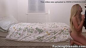 Dakota Bleu asks, 'Want to lick my shaved pussy?'