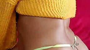 Ebony Slut Flashes Hairy Beaver While Masturbating Solo In Exhibitionist Fetish Scene