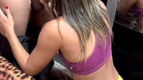 Married woman bent over, devoted to big black cock in anal creampie session