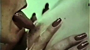 vintage seventies porn shoot with hairy pussy threesome