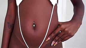 Why settle for one when this stunning Brazilian ebony with perfect breasts takes on three massive cocks in wild DAP anal?