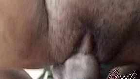 Extreme close-up pussyfucking leads to macro creampie