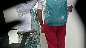 Imagine a woman boldly checking a schoolboy's cock right in a public hospital setting