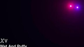 sexy babe ashley ocean orgasms while toying a purple vibrator