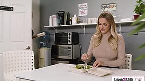 does my busty colleague really want to finger and lick my shaved pussy at work during lunch?