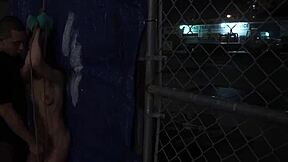 skinny teen rough outdoor bang