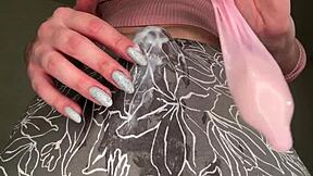 stepmother in office roleplay with stepson watching