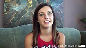 Teen slut mary jane wrecks herself to join cheerleaders