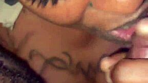 This cougar milf is filling her mouth with monster bbc