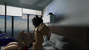 Snowbunny Ditches BBC for Huge BWC in Big Ass Doggystyle Pound