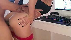 Amateur Girl Detonated By Massive Cock In Anal And Blowjob