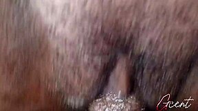 Extreme close-up pussyfucking leads to macro creampie