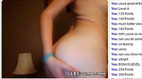 Blonde teen masturbates intensely on webcam for her boyfriend.