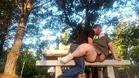 met a girl in the park, she sucked my dick then i fucked her and creampied outdoors