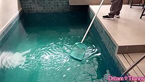 i left the tranny with a hefty creampie