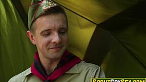 Tyler Saint Feels Deep Connection Teaching Serg Shepard First Aid Leading to Intense Tent Passion