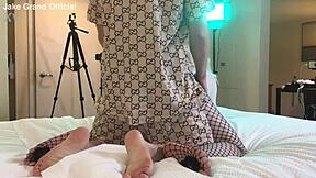 Rapper Fucks Blonde Ts in Shemale Fucking Scene