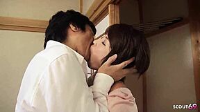 japanese geisha blows at spa massage