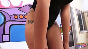 Wow, Pervcity Double Ebony Chokes on Monster Cock in Deepthroat Blowjob!