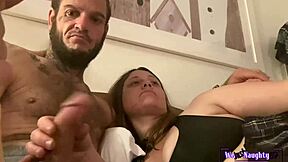 Hot PAWG girlfriend sucking and playing with my big white cock compilation, huge tits and ass.
