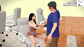 Jasmine Ko Bent Over For Doggystyle Fuck By Office Boy At Work